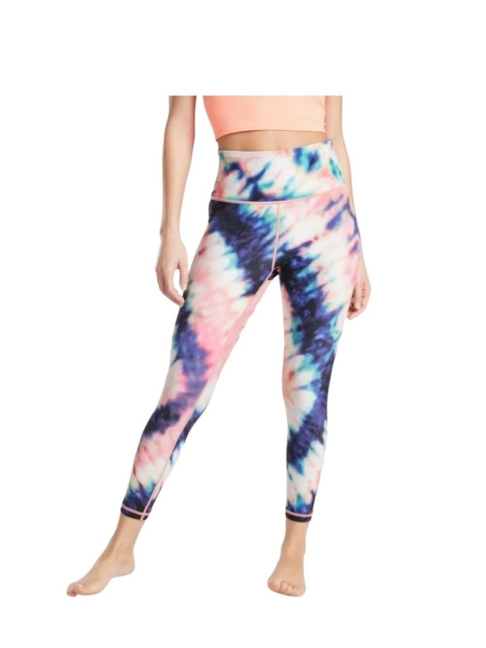 Athleta Elation Tie Dye 7/8 Leggings Pink Size XSP Workout Gym Yoga Athleisure